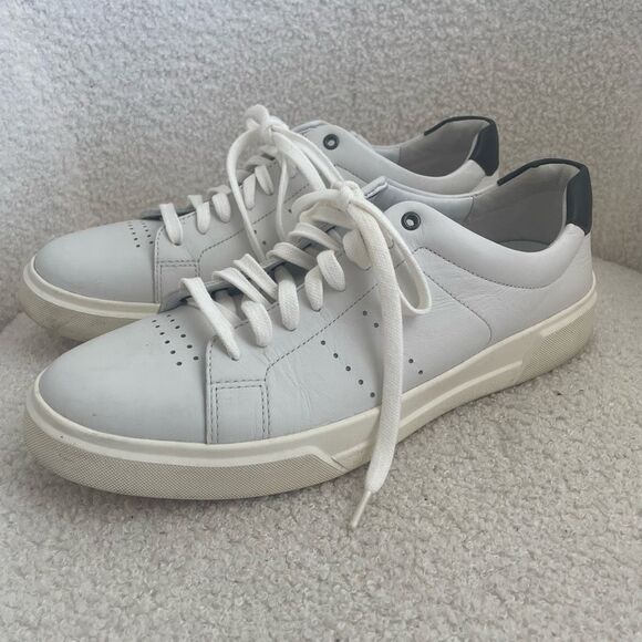 Vince Brady Sneaker Men’s White Leather $225 8 41 - Picture 4 of 10
